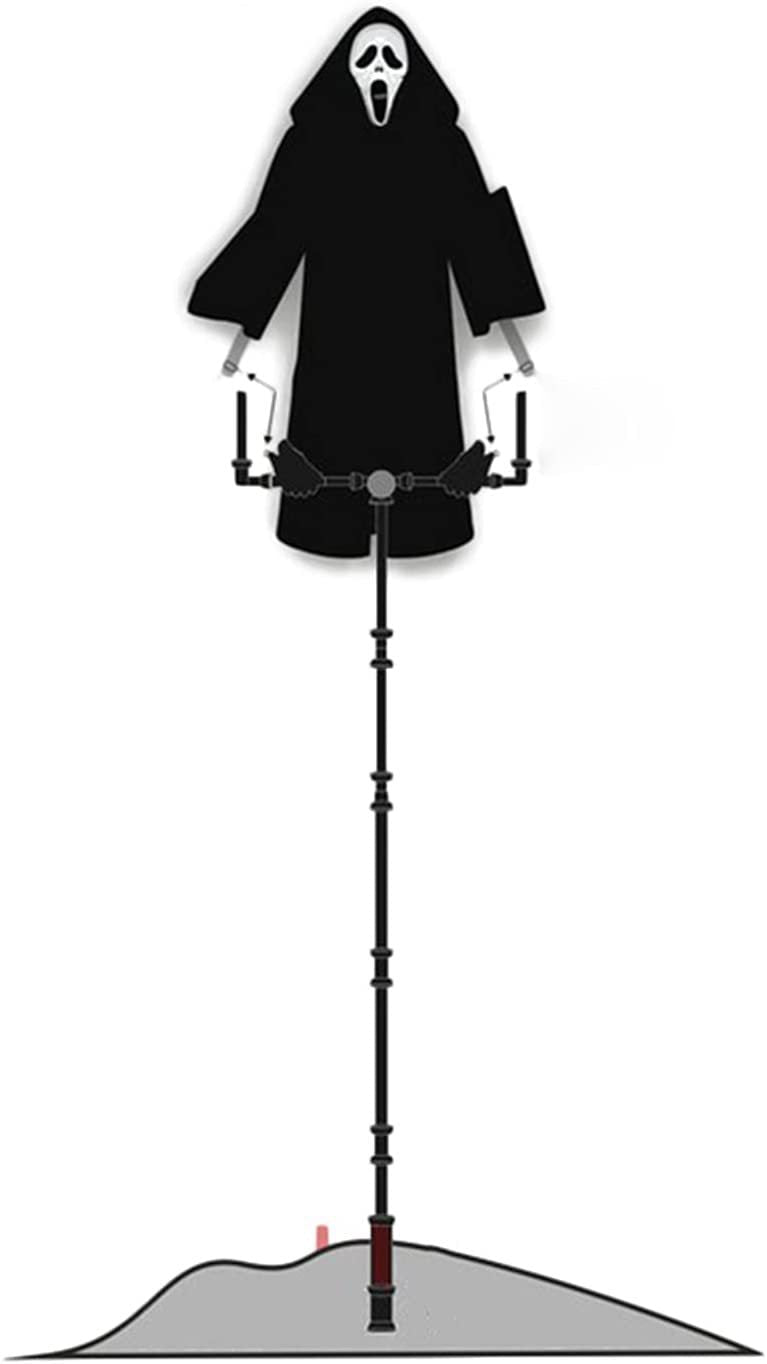 Scary Halloween skull scarecrow decoration
