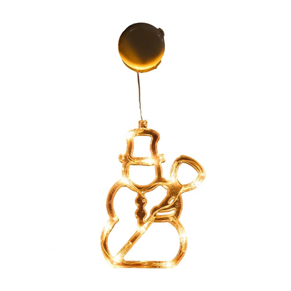 Christmas Led String Lights Easy to Hang Christmas Ornaments Festive Christmas Window Curtain Lights with Snowflakes for Indoor