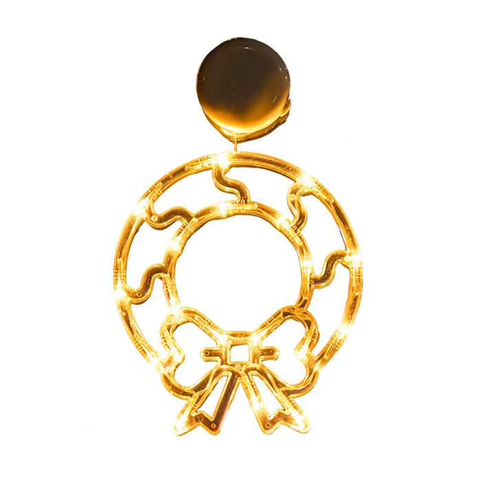 Christmas Led String Lights Easy to Hang Christmas Ornaments Festive Christmas Window Curtain Lights with Snowflakes for Indoor