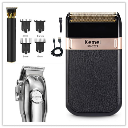 Longfeng Professional Cordless Hair Clipper | Titanium Ceramic Zero Gapped Trimmer