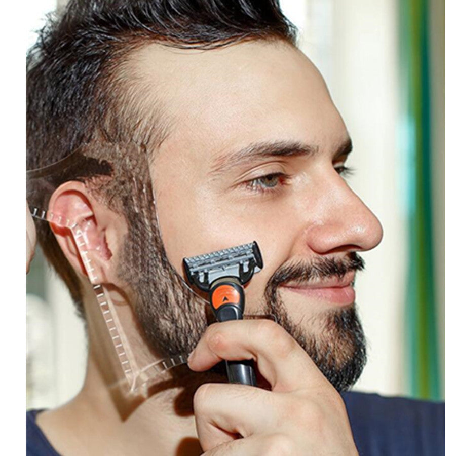 Ultimate Beard Styling Comb & Shaping Template | Professional Trimming Guide Tool