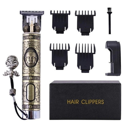 Longfeng Professional Cordless Hair Clipper | Titanium Ceramic Zero Gapped Trimmer