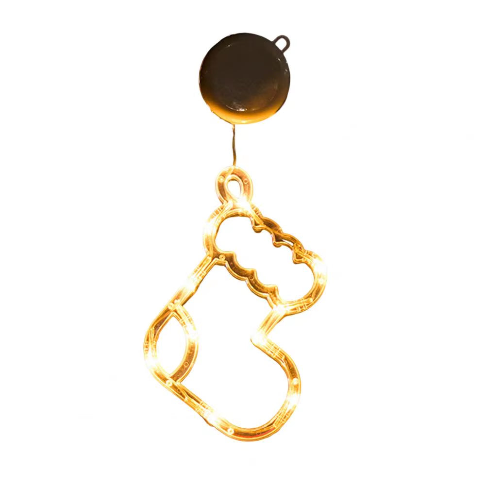 Christmas Led String Lights Easy to Hang Christmas Ornaments Festive Christmas Window Curtain Lights with Snowflakes for Indoor