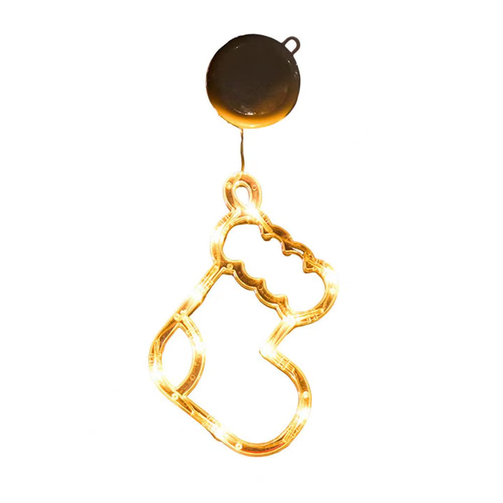 Christmas Led String Lights Easy to Hang Christmas Ornaments Festive Christmas Window Curtain Lights with Snowflakes for Indoor