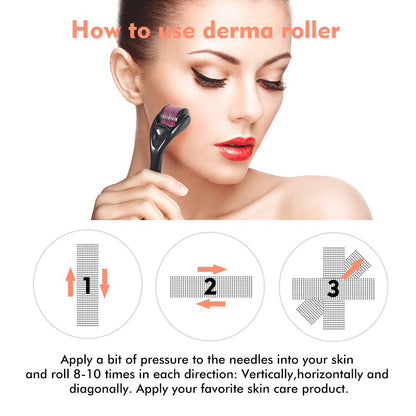 Professional Microneedle Derma Roller | Anti-Aging & Acne Scar Repair Beauty Tool