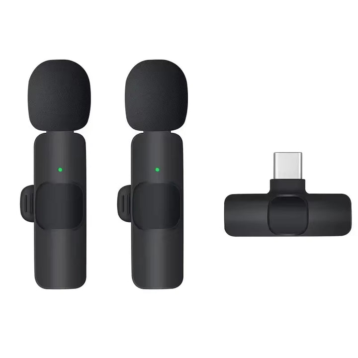 Mini Wireless Microphone for Mobile Phones Wireless Lavalier Microphone for Iphone Video Recording Live Streaming Youtube Tik