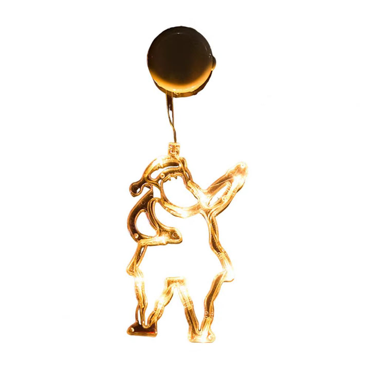 Christmas Led String Lights Easy to Hang Christmas Ornaments Festive Christmas Window Curtain Lights with Snowflakes for Indoor