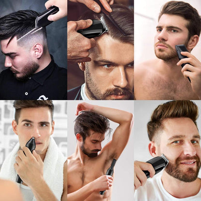 2-in-1 USB Rechargeable Men's Hair Trimmer | Cordless Electric Beard Shaver & Clipper