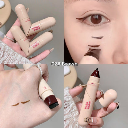 2-in-1 Waterproof Double-Ended Eyeliner | Long-Lasting Smudge-Proof Liquid Pen