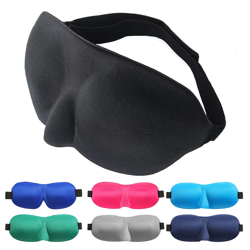 3D Sleep Mask Eyepatch Natural Block Out Light Eyeshade Cover Shade Eye Patch Women Men Soft Portable Blindfold Travel Eye Mask