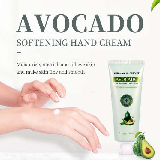 VIBRANT GLAMOUR Deep Moisture Avocado Hand Cream | 30g Nourishing Fruity Lotion