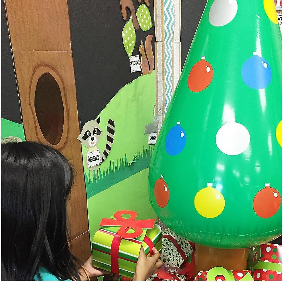 3D Christmas Gift Boxes with Bow - Party Favor & Goody Bags & Paper Goody Bags & Boxes; 12 Pack