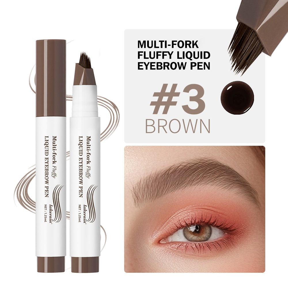 Multi-Fork Waterproof Liquid Eyebrow Pencil | Microblade Effect Brow Pen