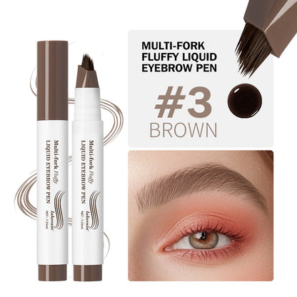 Multi-Fork Waterproof Liquid Eyebrow Pencil | Microblade Effect Brow Pen
