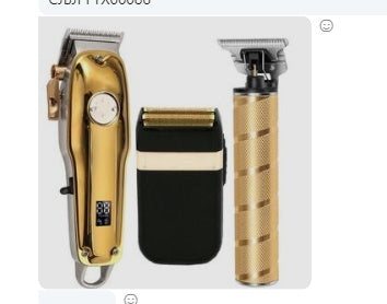 Longfeng Professional Cordless Hair Clipper | Titanium Ceramic Zero Gapped Trimmer