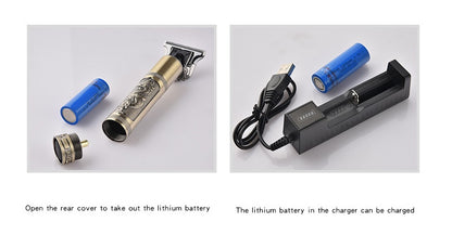 Longfeng Professional Cordless Hair Clipper | Titanium Ceramic Zero Gapped Trimmer