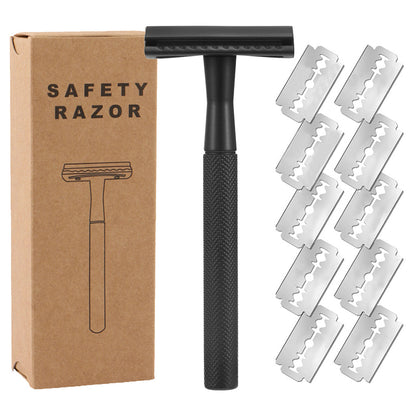 Premium Vintage Metal Manual Razor | Luxury 5-Blade Men's Grooming Gift Set