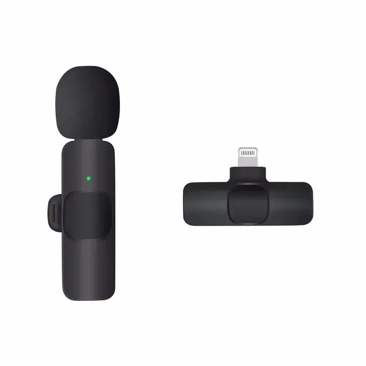 Mini Wireless Microphone for Mobile Phones Wireless Lavalier Microphone for Iphone Video Recording Live Streaming Youtube Tik