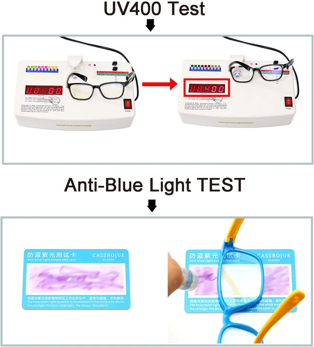 Kids Blue Light Blocking Glasses 2 Pack, anti Eyestrain & UV Protection, Computer Gaming TV Phone Glasses for Boys Girls Age 3-9 (Clear+Transparent Pink)