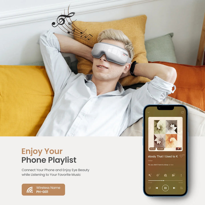 Heated Eye Massager with Air Compression, FSA HSA Eligible, Birthday Gifts Eye Mask for Relax, Reduce Strain