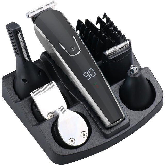 2-in-1 USB Rechargeable Men's Hair Trimmer | Cordless Electric Beard Shaver & Clipper