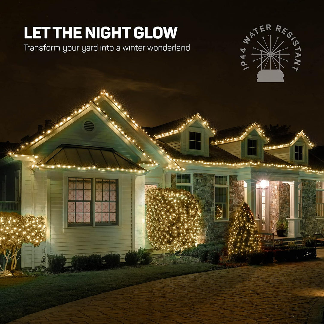 Christmas String Lights [100 Set] 25 Ft Warm White Christmas String Lights, for Xmas Tree, Garland, Holiday, Party Décor –Mini Christmas Lights for Tree Weather-Resistant