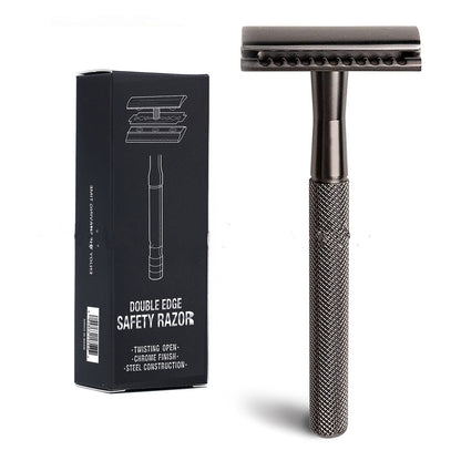 Premium Vintage Metal Manual Razor | Luxury 5-Blade Men's Grooming Gift Set