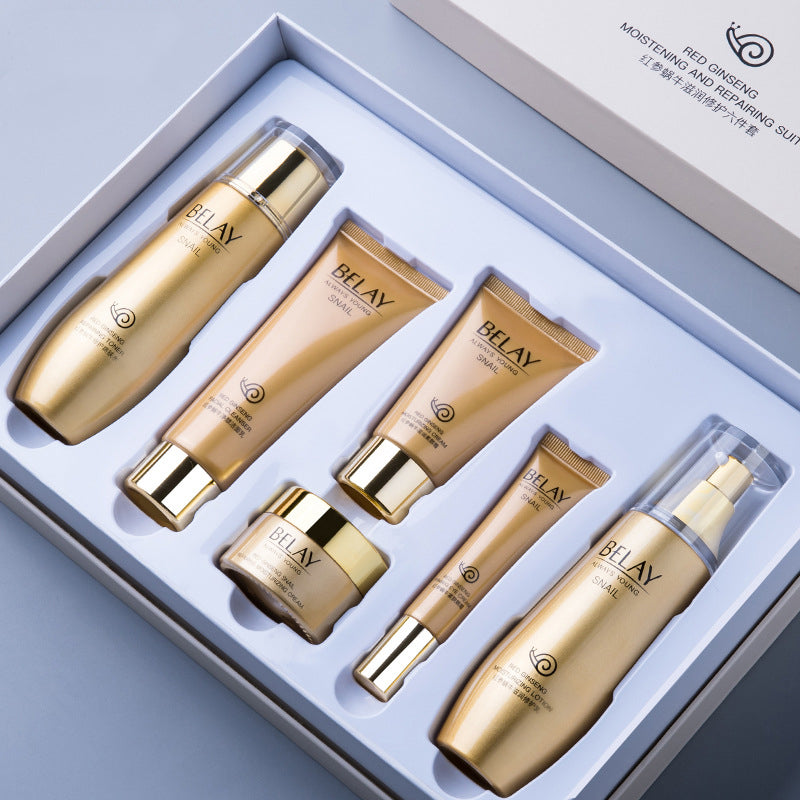Premium 6-Piece Hyaluronic Acid Facial Care Set | Beauty Salon Skincare Kit