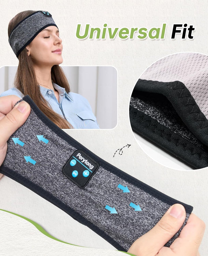 Bluetooth Sleep Headphones Headband - Soft Elastic Comfortable Headband, Gifts for Men, Women, Teenagers