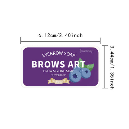 Portable 3D Eyebrow Styling Cream in Iron Box | Fruity Scented Brow Soap (8g)