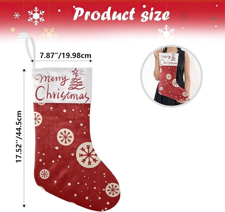 Personalized Christmas Stockings Large Xmas Stockings Decor Hanging Ornament Fireplace Xmas Tree Holiday Party Decoration (Option 10)