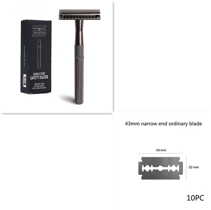 Premium Vintage Metal Manual Razor | Luxury 5-Blade Men's Grooming Gift Set