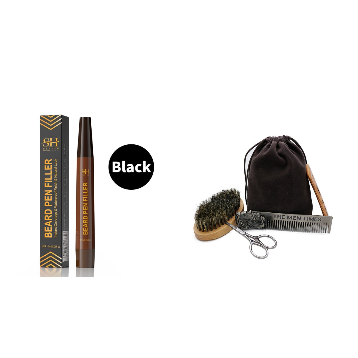Men's Waterproof Beard & Hairline Filler Pen | Sweatproof Patchy Beard Concealer