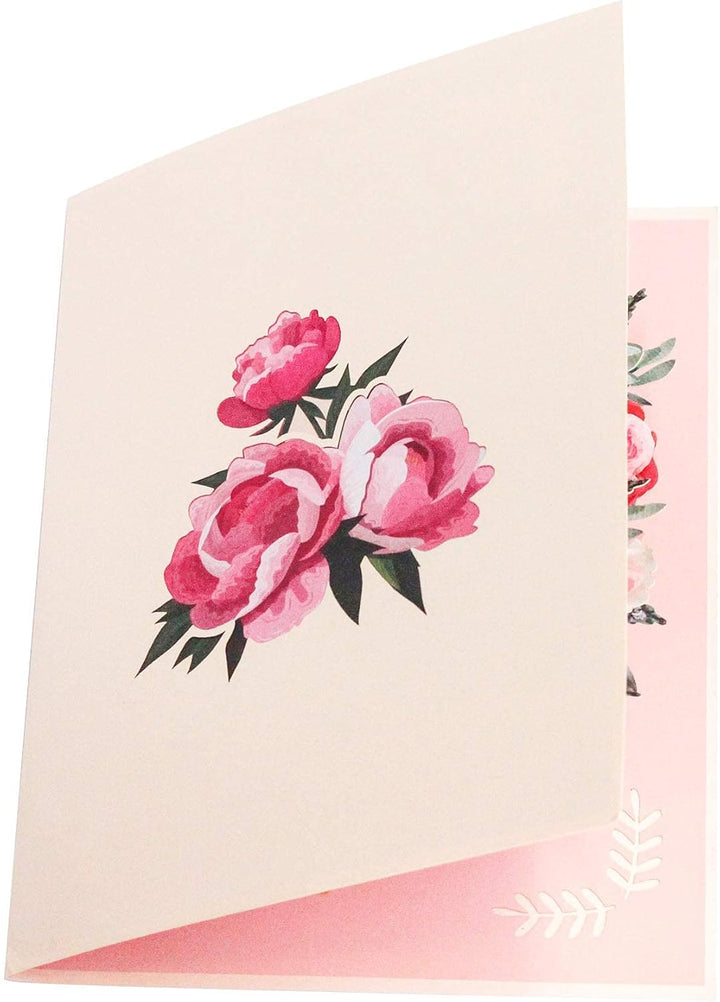 ® Luxe Flower Box 3D Pop up Valentine'S Day - Blank Card, Anniversary, Mother'S Day Card, Wedding or Birthday Party Invitation - for Wife, Mom, Sister, Grandma, Daughter, and Girlfriend