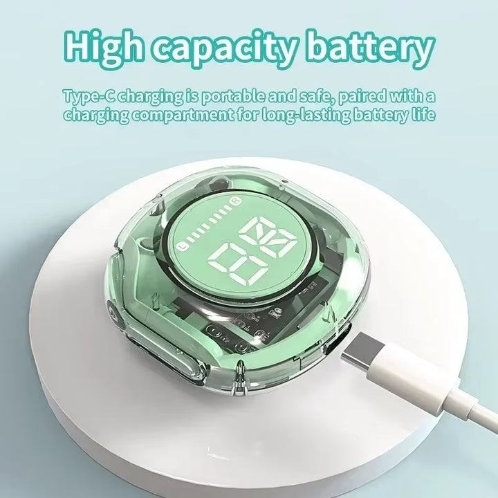 HK6TWS Bluetooth Wireless Earphones LED Power Display Stereo Sound Digital Audio No-Noise Technology for PHONE