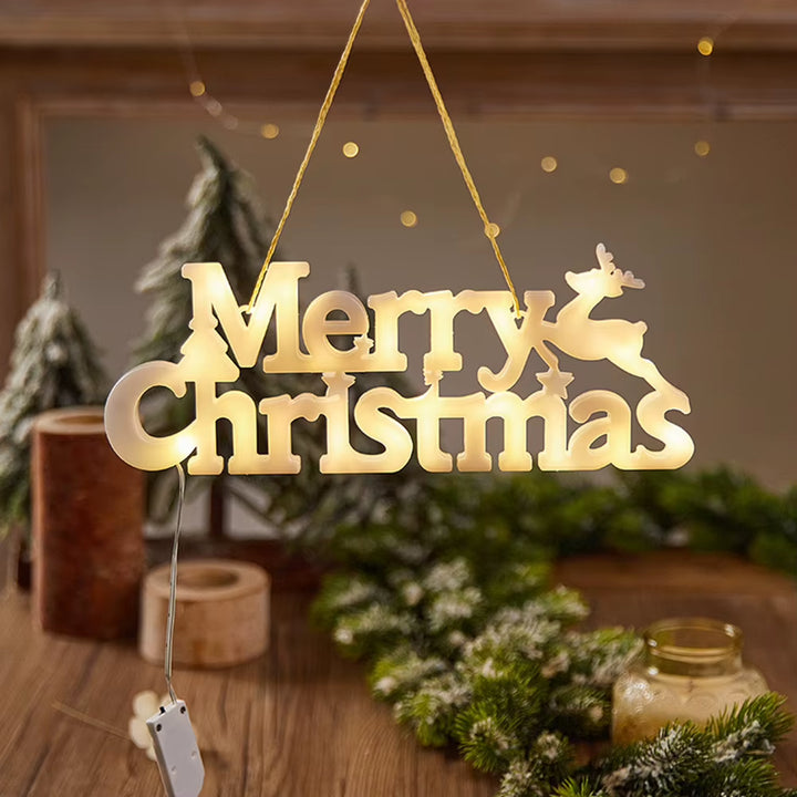 1Pc Merry Christmas Letter Light, Merry Christmas LED String Lights Christmas Garland Decoration Hanging Lights for Christmas