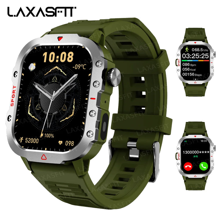 Men Sports Smart Watch 1.71 Screen Blood Oxygen Bluetooth Talking Watch Multi Sport LED Flashlight Outdoor Smart Watch