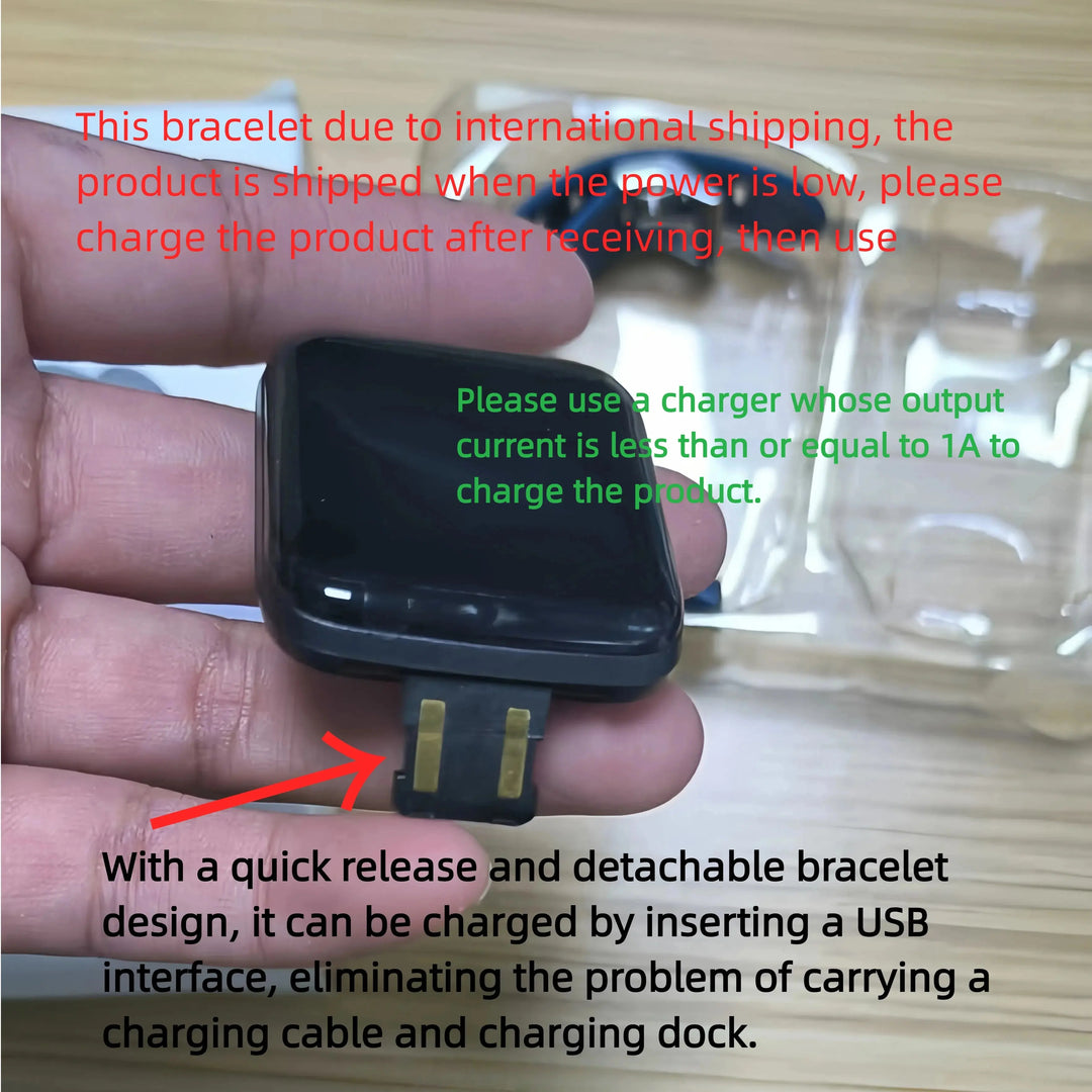 Smart Fitness Tracker Bracelet with Color Screen Health Reminders Exercise Step Counting Intelligent Information Notifications