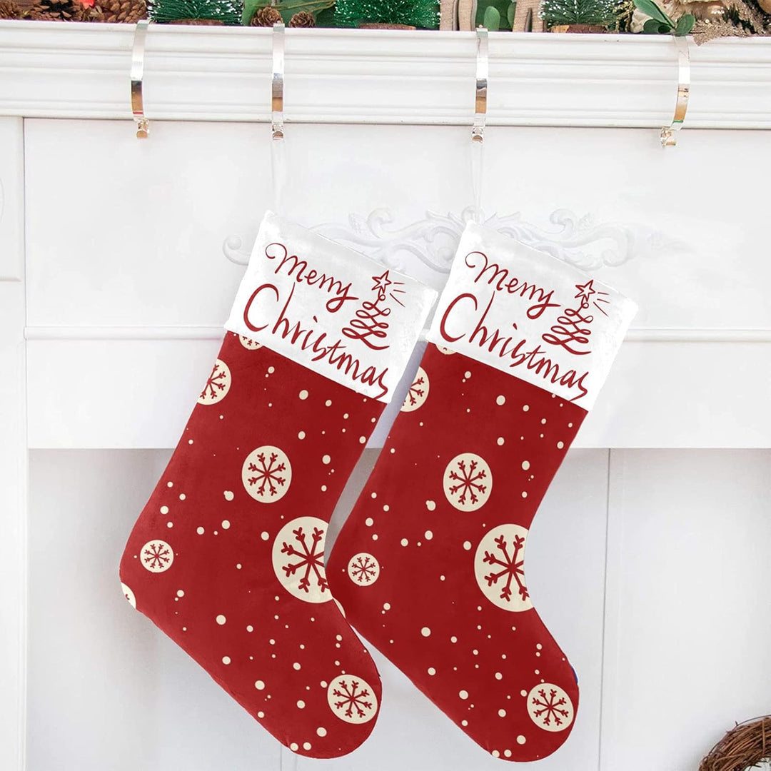 Personalized Christmas Stockings Large Xmas Stockings Decor Hanging Ornament Fireplace Xmas Tree Holiday Party Decoration (Option 10)