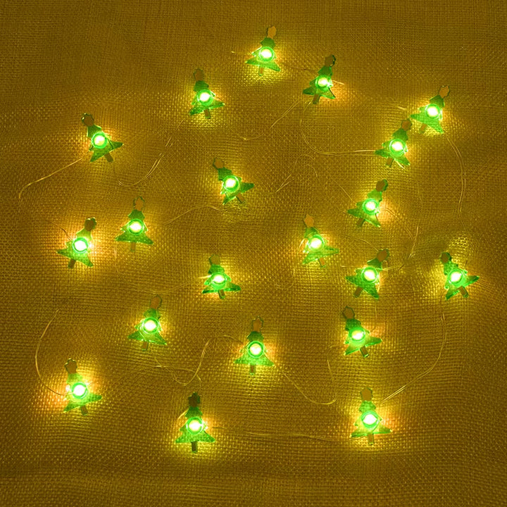 2M Christmas Santa Claus Snowflake LED Light String Garland Xmas Tree Fairy Light Christmas Decoration for Home New Year Navidad