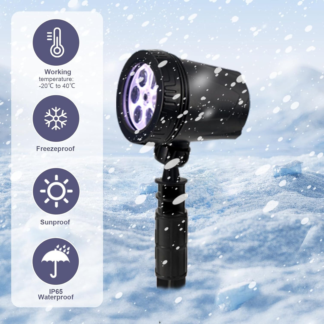 Outdoor Snowflake Projector Lights - IP65 Waterproof Christmas Decorations