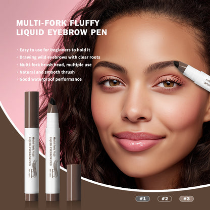Multi-Fork Waterproof Liquid Eyebrow Pencil | Microblade Effect Brow Pen