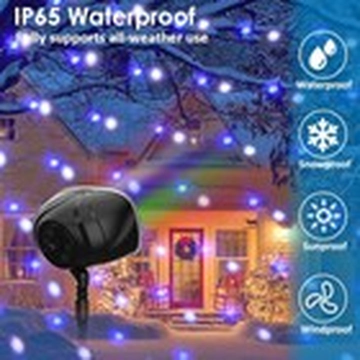 Christmas Projector Lights Outdoor, RGBW Christmas Multi-Color Snow Spot