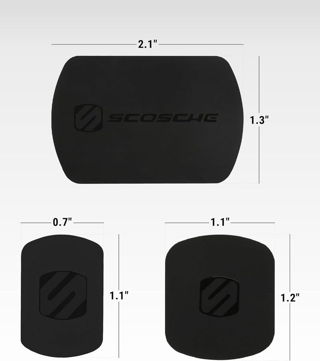 MAGRKI Magicmount Replacement Metal Plate Kit for Phone, Metal Plates for Magnetic Mount Cell Phone Holder for Car, Universal with All Devices and Phone Case, Black