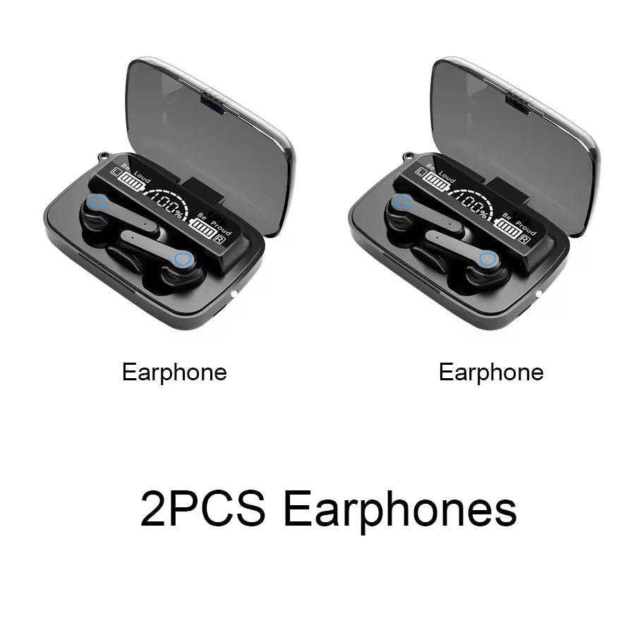 M19 Bluetooth Headset Wireless Tws Gaming Support Noise-Cancelling Touch In-Ear Mini Emergency Power Bank Headset