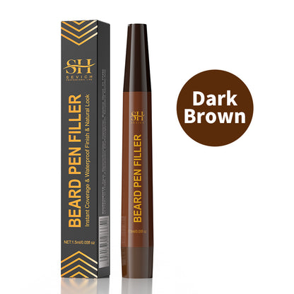 Men's Waterproof Beard & Hairline Filler Pen | Sweatproof Patchy Beard Concealer