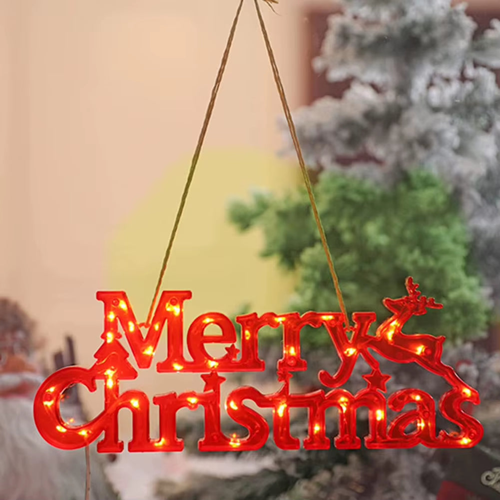 1Pc Merry Christmas Letter Light, Merry Christmas LED String Lights Christmas Garland Decoration Hanging Lights for Christmas