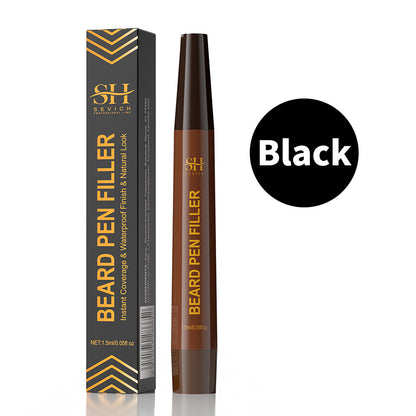 Men's Waterproof Beard & Hairline Filler Pen | Sweatproof Patchy Beard Concealer