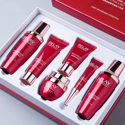 Premium 6-Piece Hyaluronic Acid Facial Care Set | Beauty Salon Skincare Kit