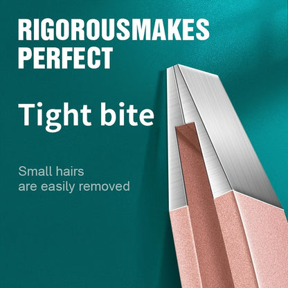 4-Piece Professional Stainless Steel Tweezer Set | Precision Eyebrow Grooming Kit